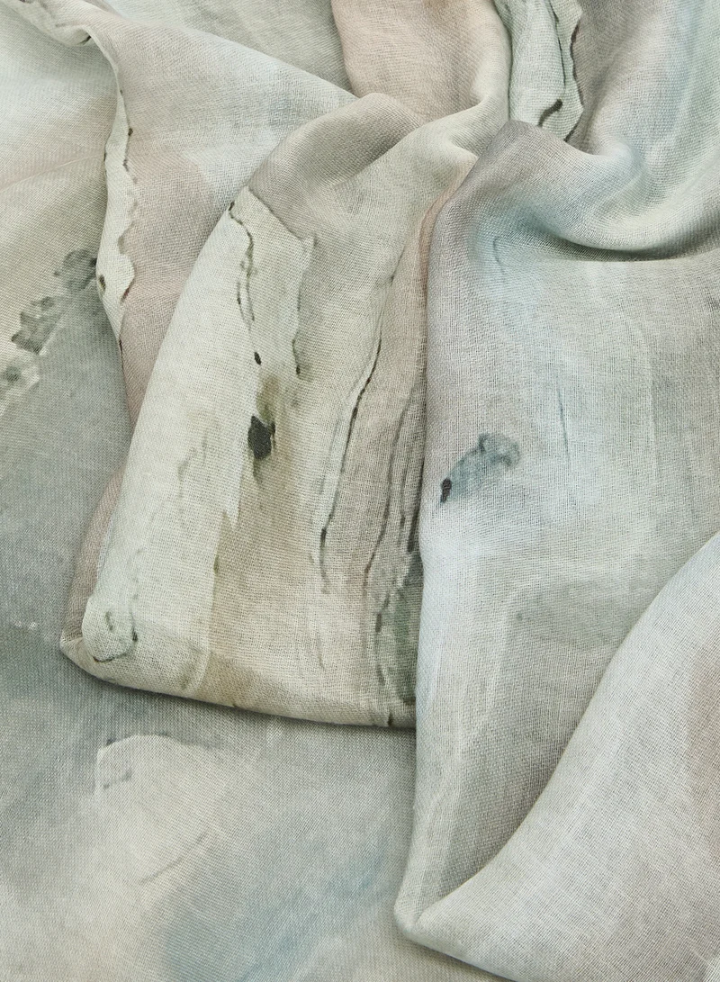 Khizana Tie Dye Detail Modest Hijab Headscarf